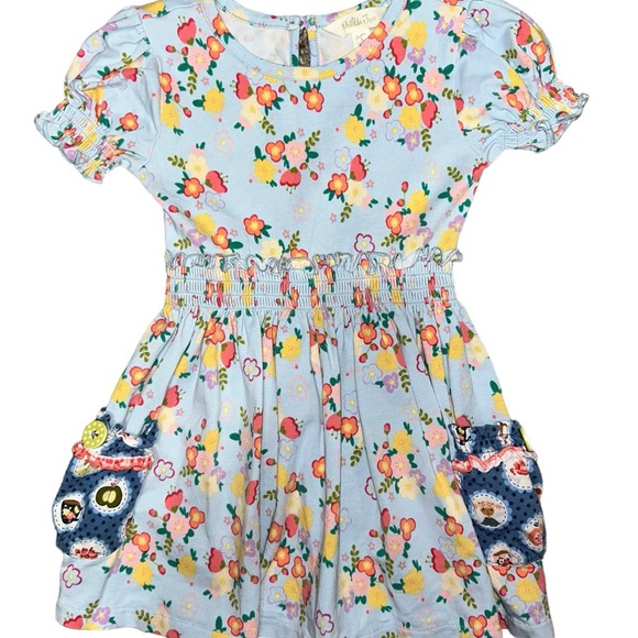 Matilda Jane Chalkboard Doodles Floral Lap Dress - Picture 1 of 6